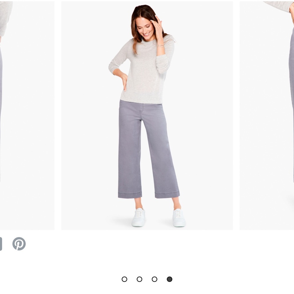 Women's Grey Wide-Leg Pants